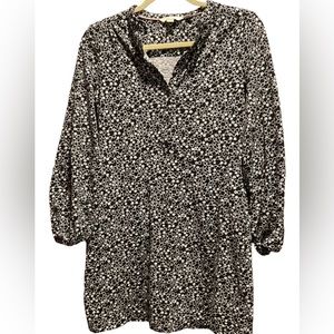 BODEN Black n White Paisley Dress